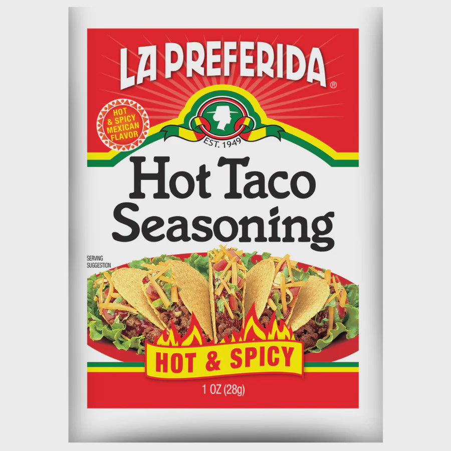 Hot Taco Seasoning La Preferida (1oz)