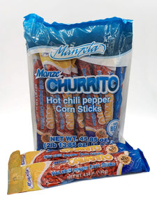 Churritos Hot Chili Pepper Corn Sticks Manzela