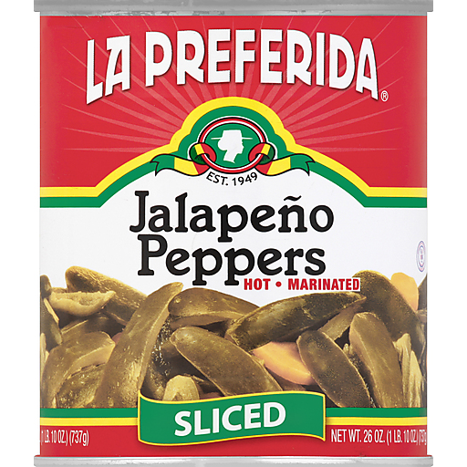 Sliced Hot Jalapeno Peppers La Preferida