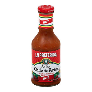 Salsa chile de Arbol La Preferida (16oz)