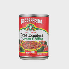 Diced Tomatoes with Green Chilies La Preferida