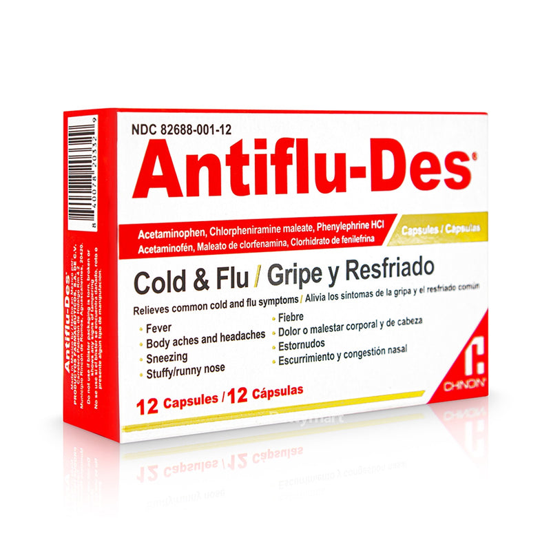 Antiflu-Des Gripe y Resfriado Capsulas