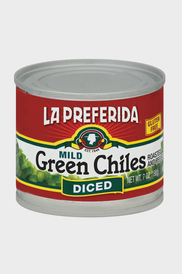 Diced Green Chiles (4oz) La Preferida