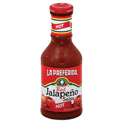 Salsa Red Jalapeno Hot La Preferida (16oz)